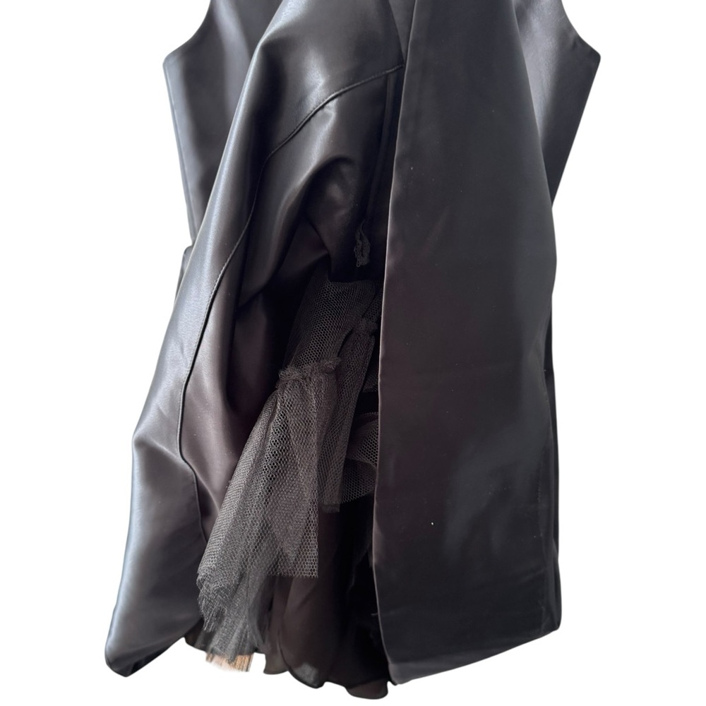 Staud Landscape Mini Dress Satin Black Size 2 - Picture 7 of 9